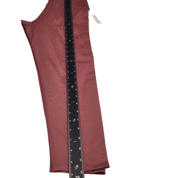 CORE 10 Women High-Waist Side-Pocket Yoga Comfort Midi-Legging Pink Size Large - Picture 10 of 11